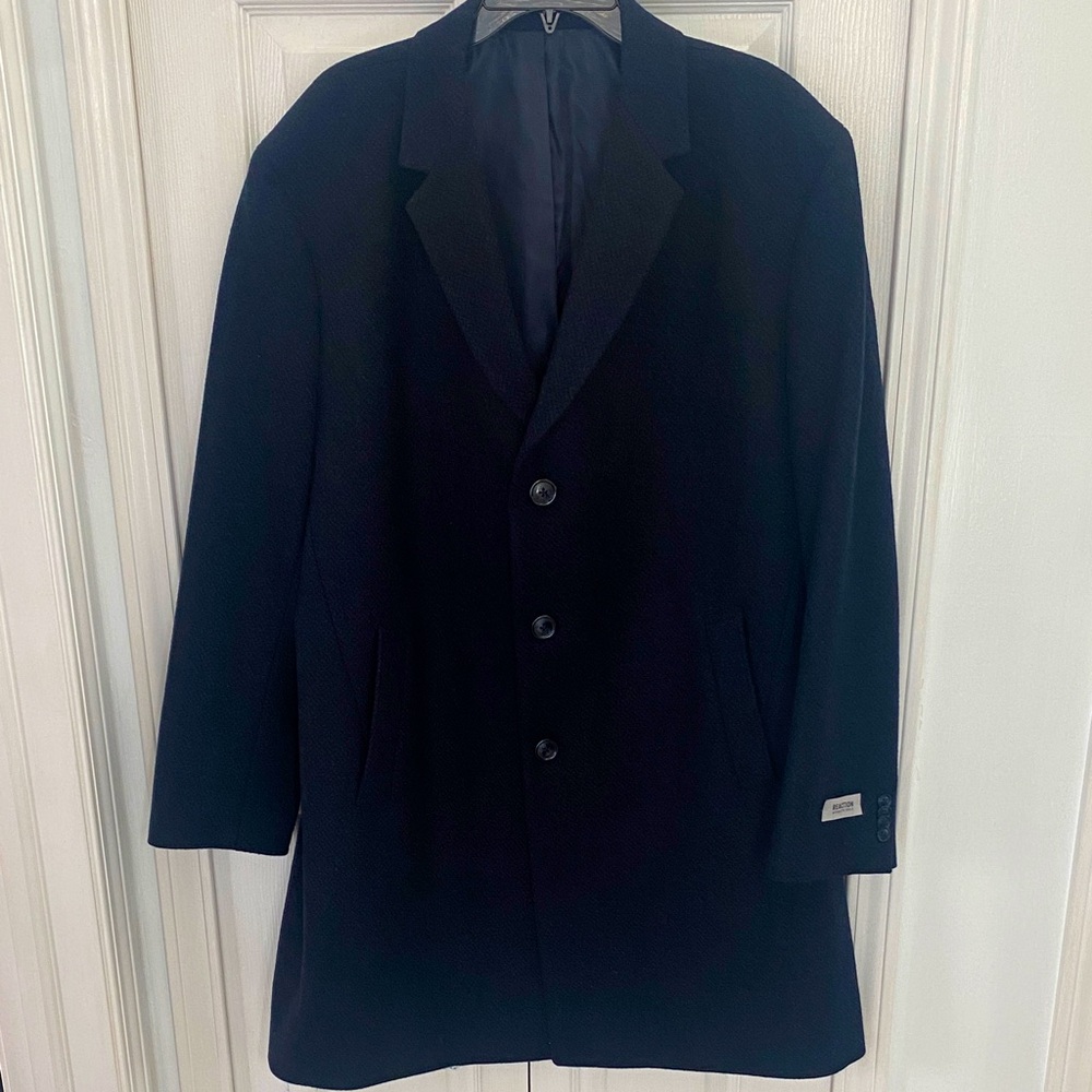 Kenneth Cole Reaction Navy Blue Peacoat